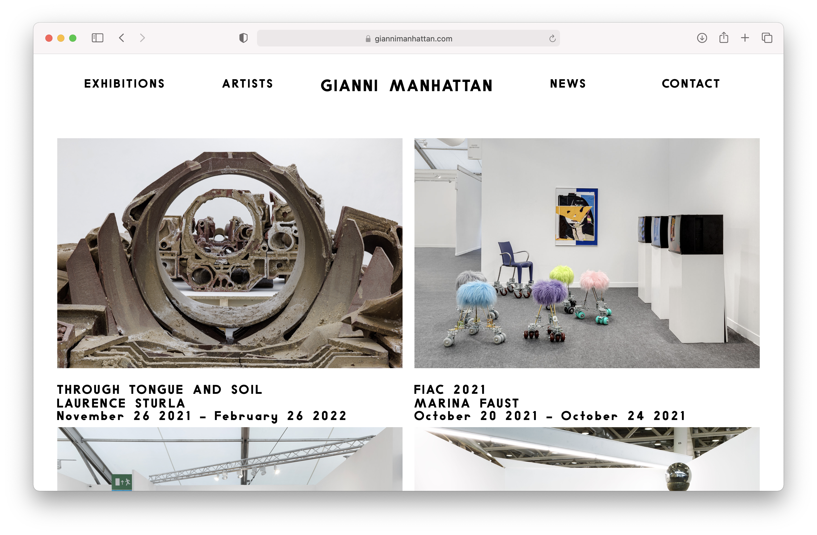 Website @ Gianni Manhattan